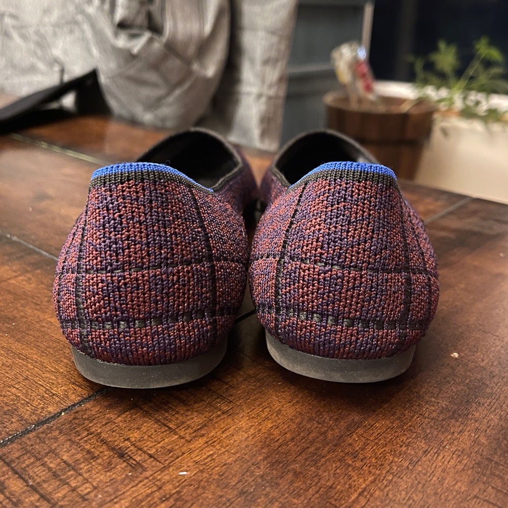 ROTHY’S Cranberry Plaid Points, size 9.5 - Picture 6 of 8